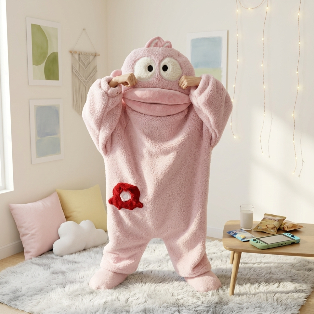 Funny Monster Hooded Fleece Robe