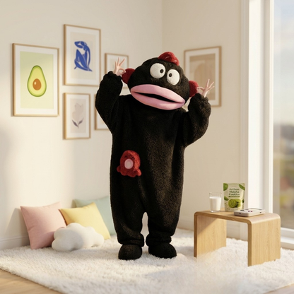 Funny Monster Hooded Fleece Robe