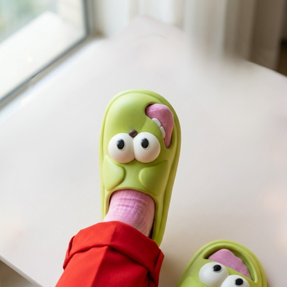 Funny Face Cloud Slippers — Premium EVA Anti-Slip Home Shoes