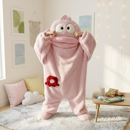 Funny Monster Hooded Fleece Robe