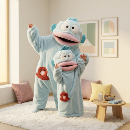 Funny Monster Hooded Fleece Robe