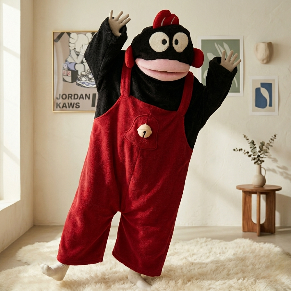 Funny Monster Hooded Fleece Robe