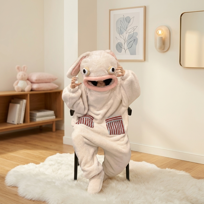 Funny Monster Hooded Fleece Robe
