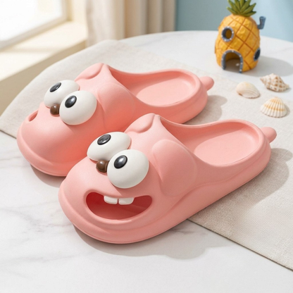 Funny Face Cloud Slippers — Premium EVA Anti-Slip Home Shoes