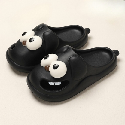 Funny Face Cloud Slippers — Premium EVA Anti-Slip Home Shoes